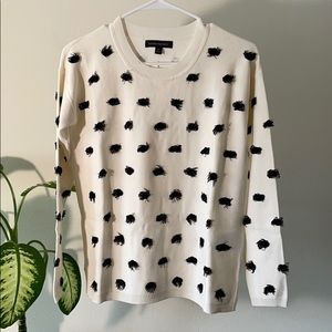 Banana Republic Embroidered Dot Sweater